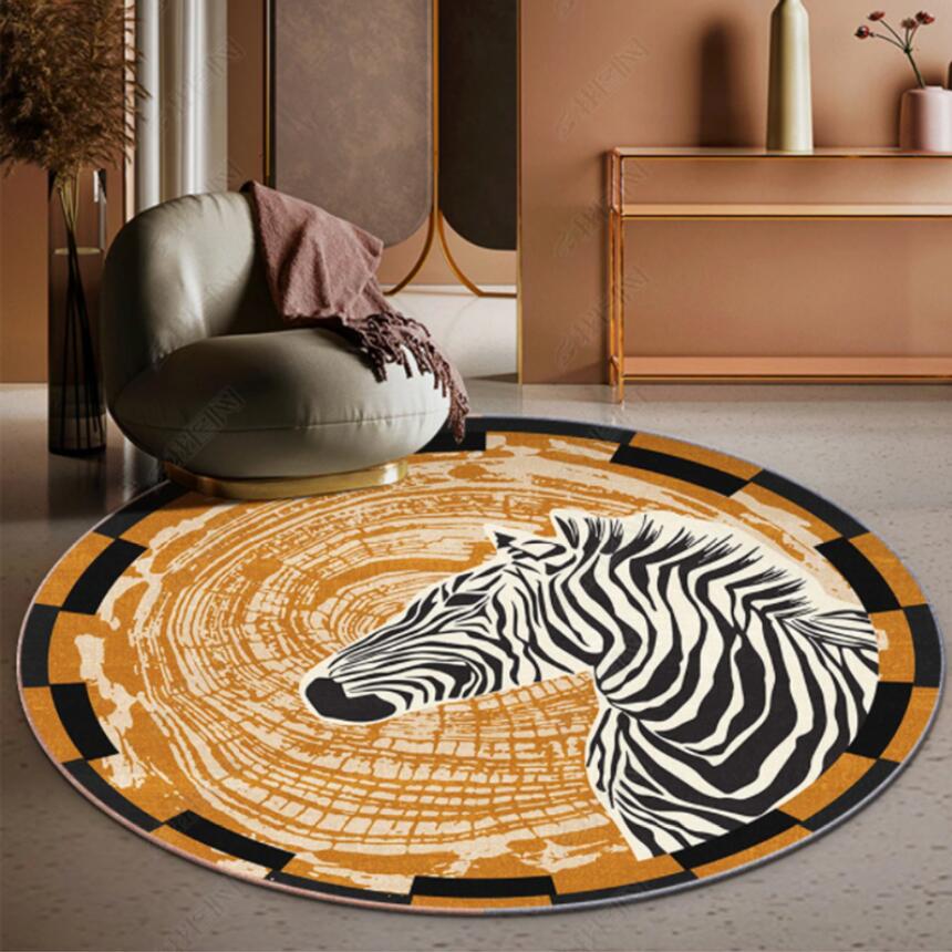 Commercial Fabric Printing - Современный ковер с леопардовым принтом зебры