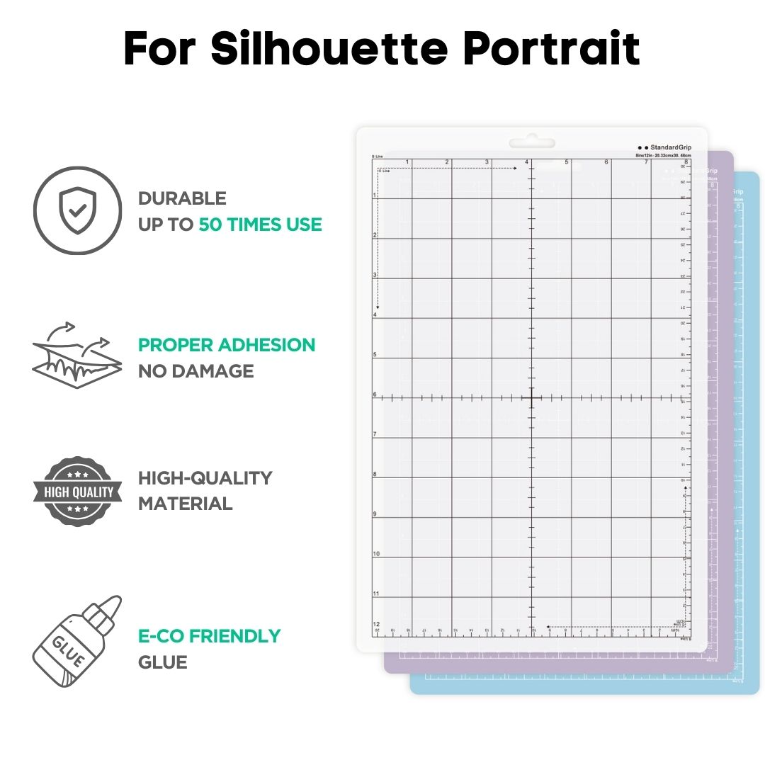 Plotter Cutting Mat - Режущий коврик 8x12 дюймов для Silhouette