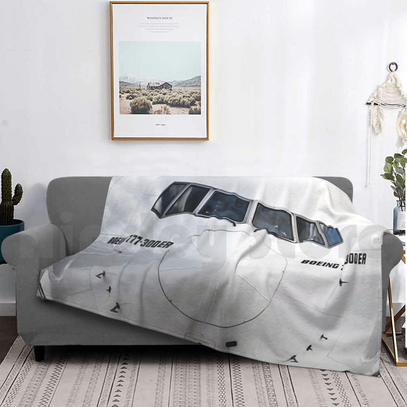 Одеяло с видом на нос Boeing 7 – обзор и цена Commercial Fabric Printing